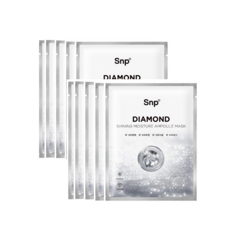 SNP Diamond Brightening Ampoule Mask Sheet 10 Sheets