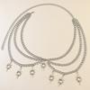 Adjustable Waist Chain Gothic Heart Hip Hop Belly Jewelry Accessory