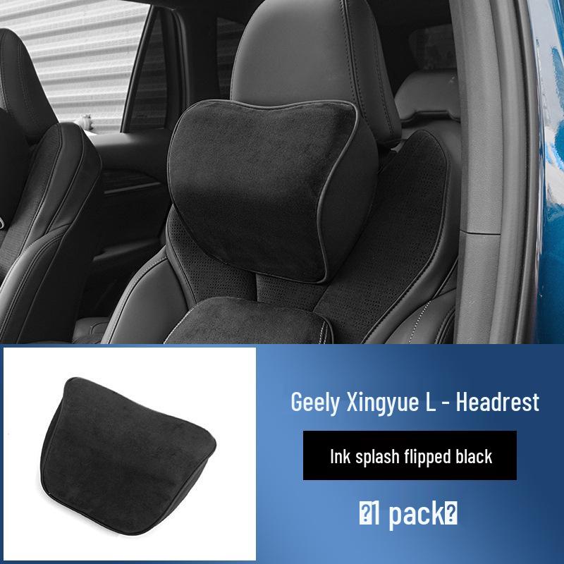 Memory Foam Neck and Lumbar Support Set for Geely Xingyue L: Seat Covers, Headrest, and Backrest