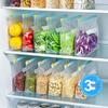 Zipper-Seal Airtight Refrigerator Storage Bags