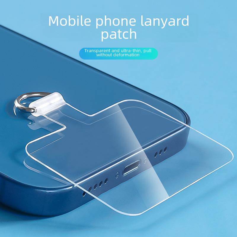 Ultra-Thin Transparent TPU Phone Lanyard Clip - Secure Anti-Lost Soft Case Attachment