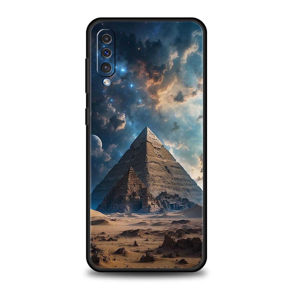 Egypt Egyptian God Pyramid Case For Samsung A56 A36 A26 A24 A16 A14 A12 A32 A50 A70 A20E A20S A22 A34 A54 A42 A52 5G A06 Cover