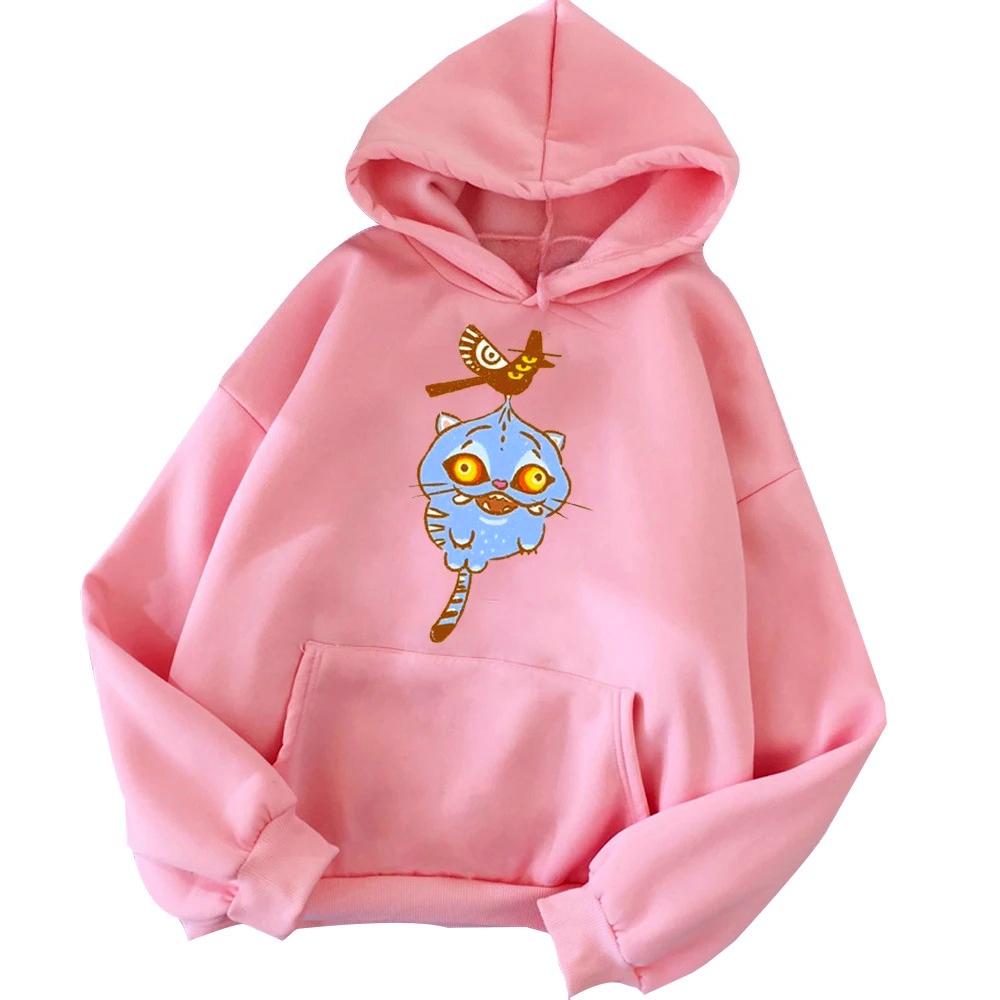 K-Pop Devil Hunter Fashion Print Women's Hoodie for Autumn and Winter Hip-hop Sports Pullover