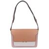 MARNI TRUNK Medium Calfskin Bi-Color Leather 2-Way Shoulder bag Brown / pink beigeUsed