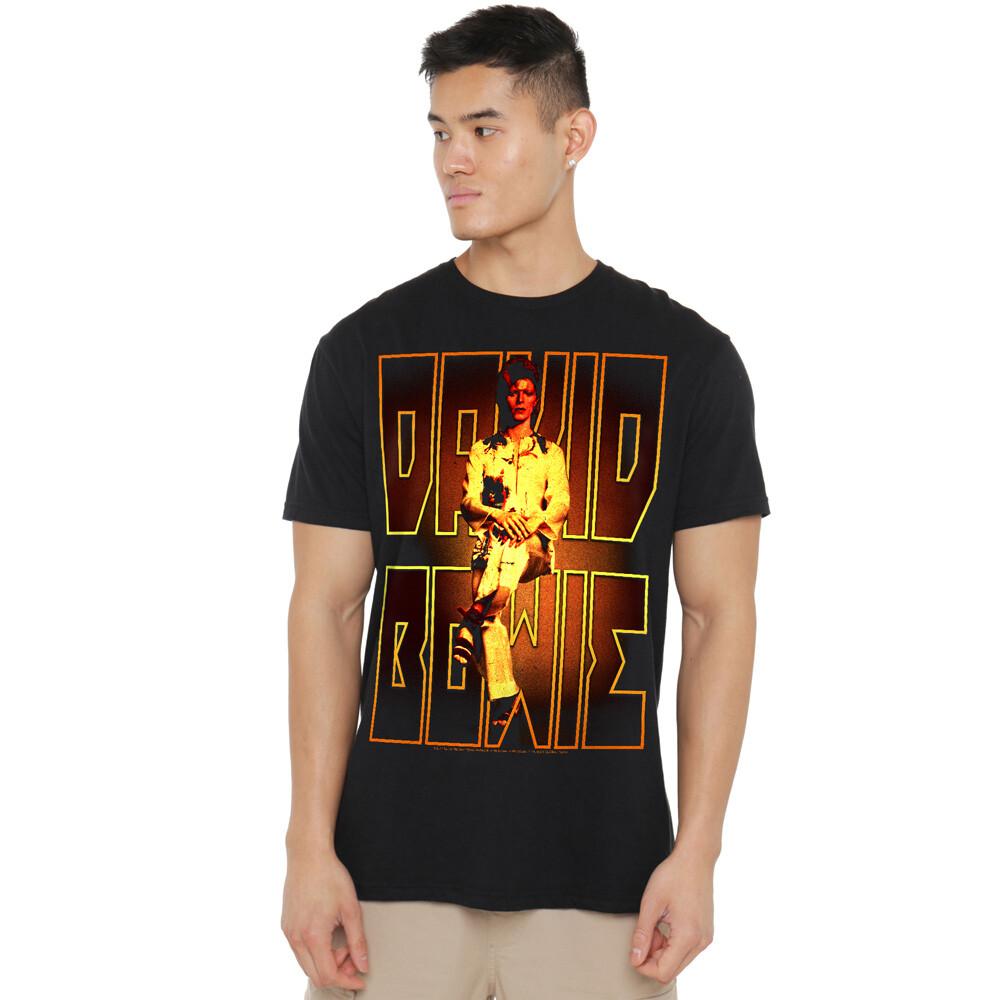 David Bowie Perched T-Shirt S-2XL Black XXXL