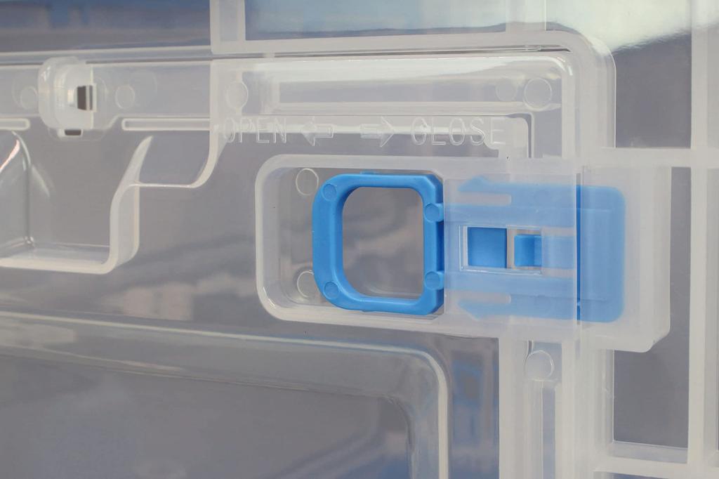 Special Parts Takegawa (TAKEGAWA) Foldable Container 50L Clear Blue 08-01-0203