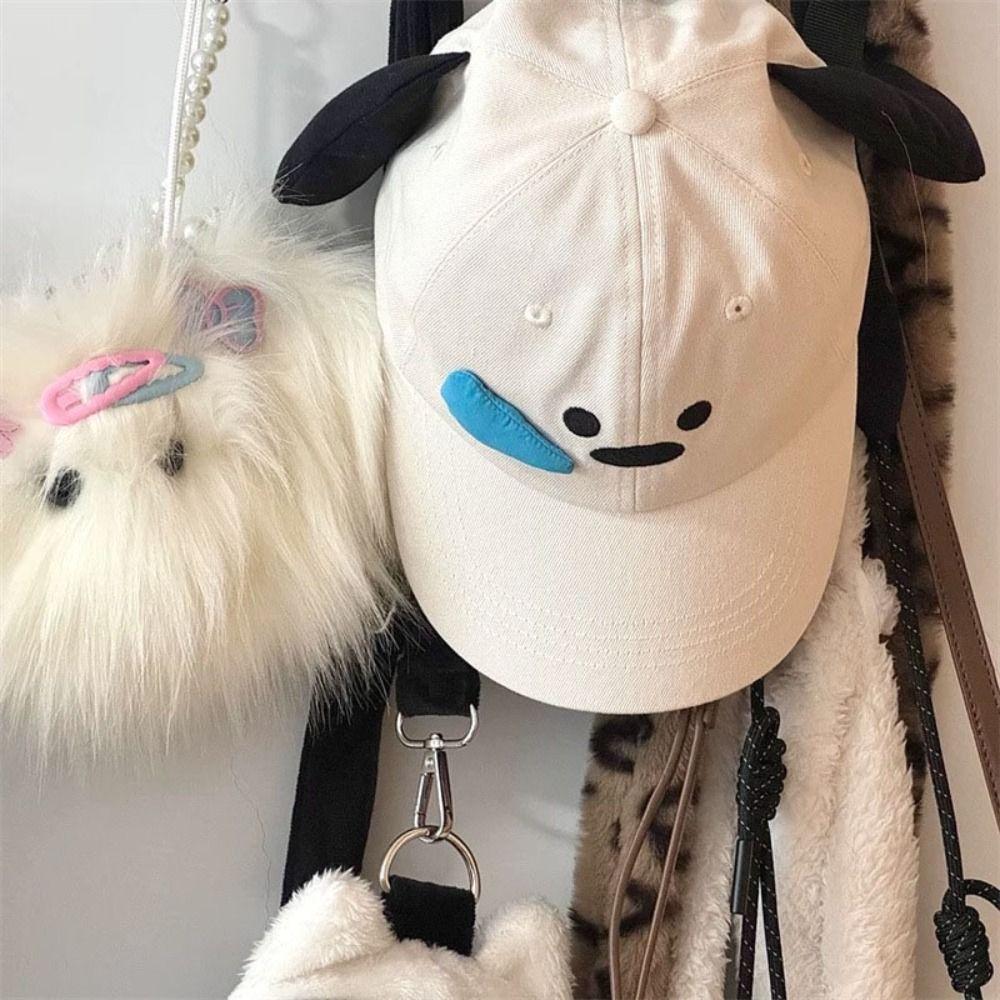 Runny Nose Cartoon Sun Hat Korean Style Peaked Cap Fashion Dog Baseball Cap  Outdoor