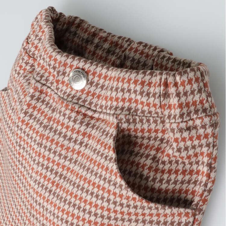 [Children's Clothing] Moujonjon (Moojeongjeong) Houndstooth Check Pattern Long Pants 80cm-140cm M51006
