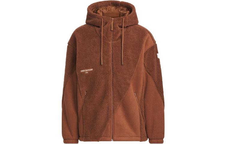 Adidas Lounge Jackets Men s Brown Hooded Thickened Other IP4975 XS