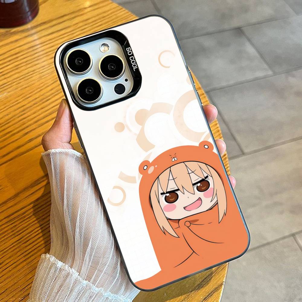 UMR Anime U-Umaru-Chan-S Phone Case For iPhone 16 17 15 14 12 13 Pro Max Black Candy Matte Shockproof Cover