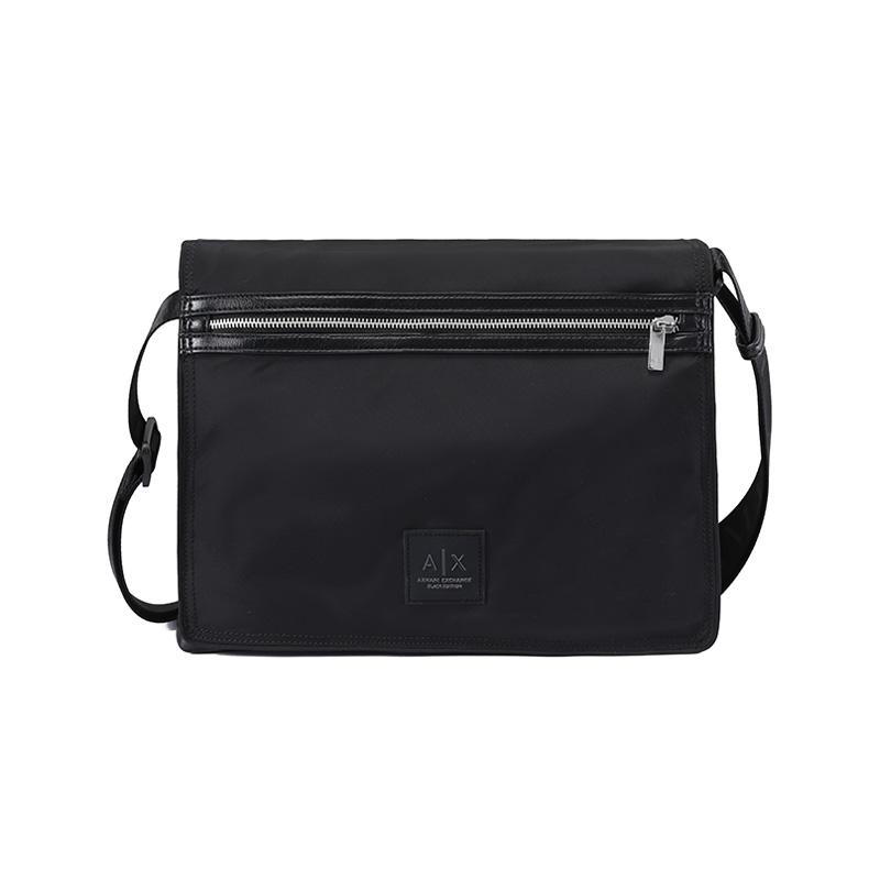 New ARMANI EXCHANGEAE Polyester Messenger Bag, Shoulder Bag, Crossbody Bag Men's Black XM000093-AF10406-UC001