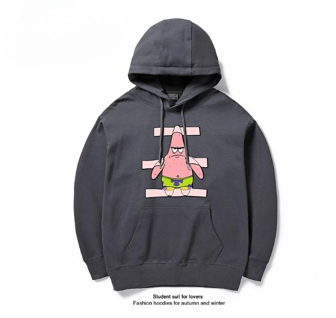 

New High Quality New Pai Da Xing Octopus Brother Crab Boss Pattern Print Men s and Women s Same Clothes Autumn and Winter Jacket 3XL