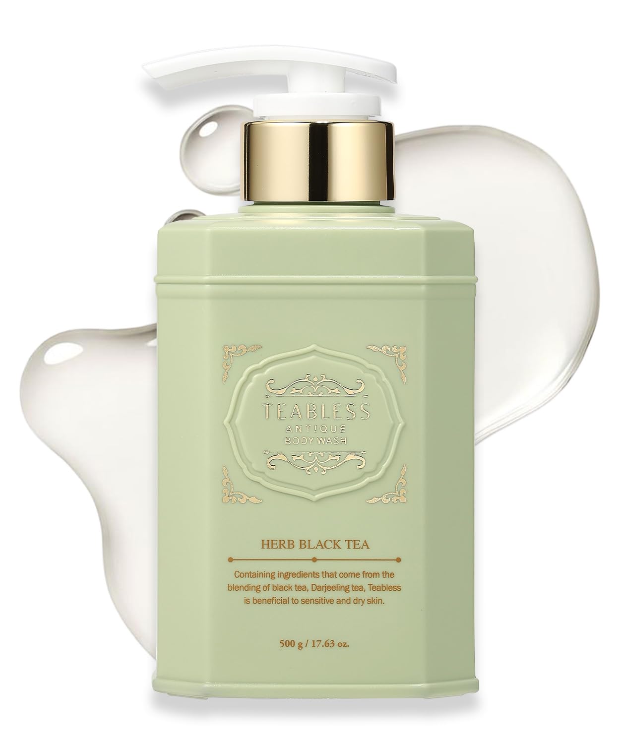 

[Official] TEABLESS Antique Body Wash 500g Gentle, Fragrance-Free, Tea-Based, pH-Balanced, Moisturizing, Mild, Low-Irritation Body Soap (Korean