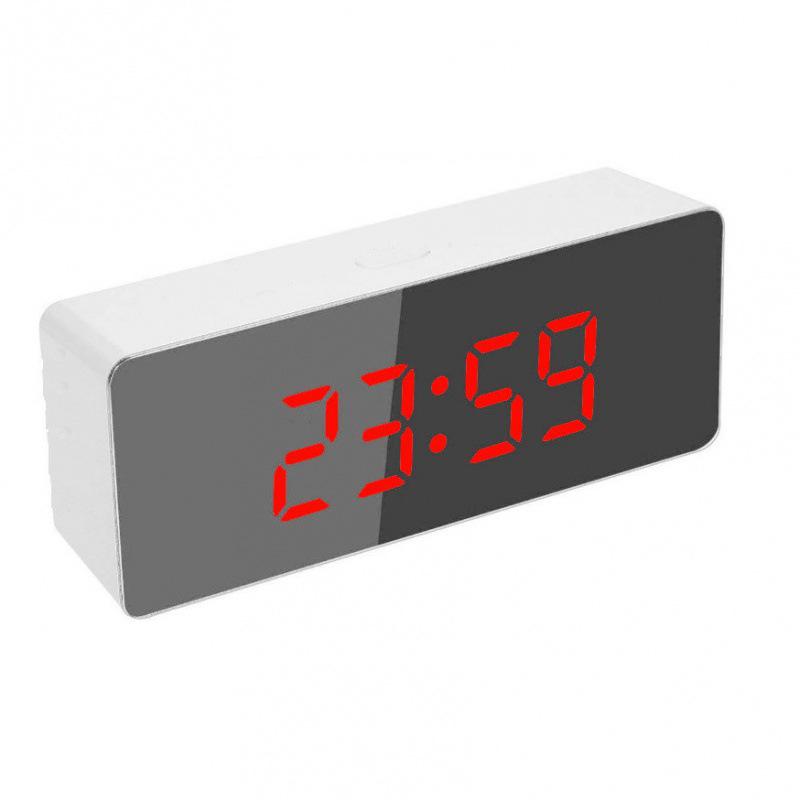 LED Modern Minimalist Digital Alarm Clock with Temperature Display and Creative Desktop Design