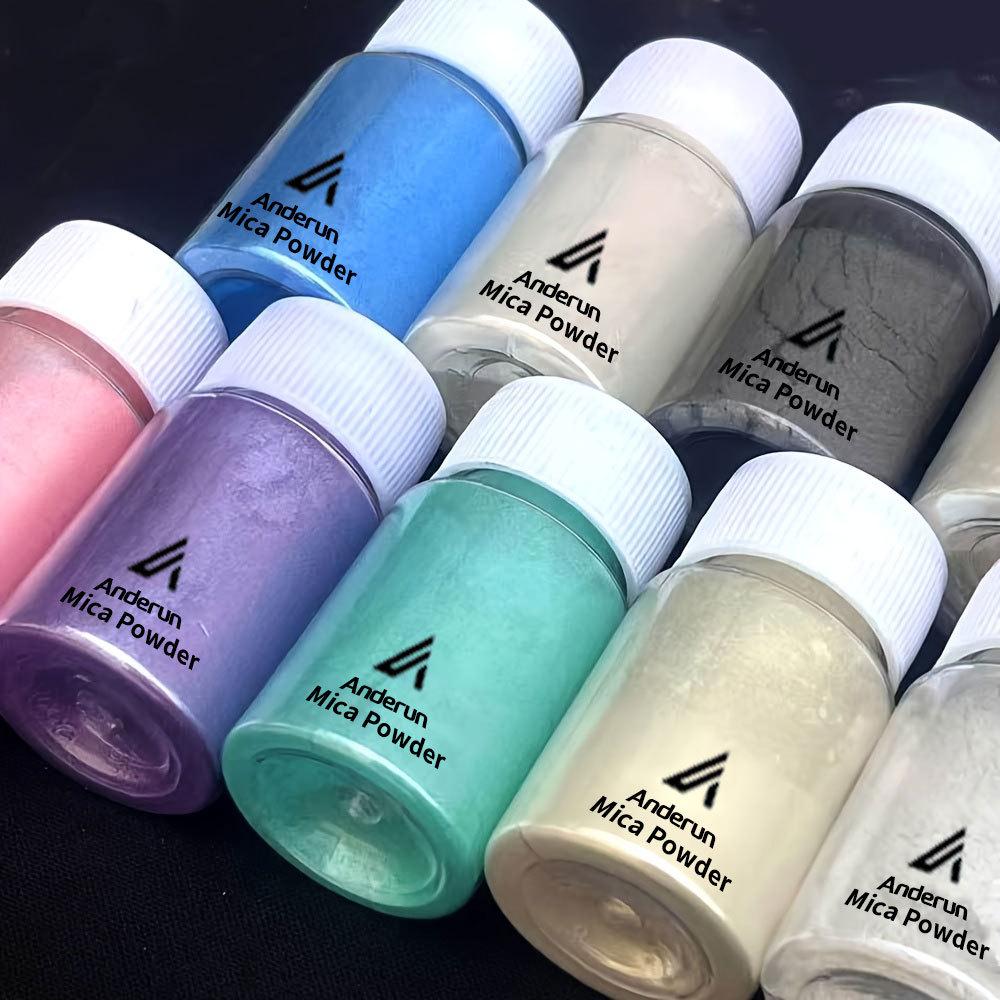 Glimmer-Perlenpulver für DIY-Epoxidharz, Meerjungfrauen-Schleim und Glitzer-Bastelarbeiten