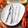3Pcs/Set Stainless Steel Lobster Crackers and Picks Set Multi-functional Crab Tong  Home