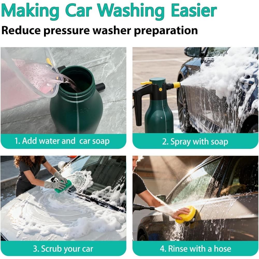 Xiaomi Electric Pressurized Foam Sprayer, 2L Cordless Pump Sprayer with One-Touch Lock, Portable Foam Sprayer for Car Wash, House