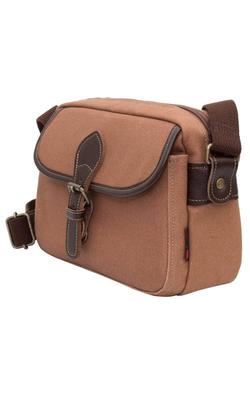 [creare kiki] Męska torba na ramię, Lekka, Crossbody, Wiele kieszeni, Wyprodukowano w Japonii, Styl Kimono, Płótno Kurashiki barwione taniną z persymony,