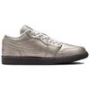 Air Jordan 1 Low SE Metallic Zinc Damen Sneaker Silber Summit-White Velvet-Brown HQ3529-099