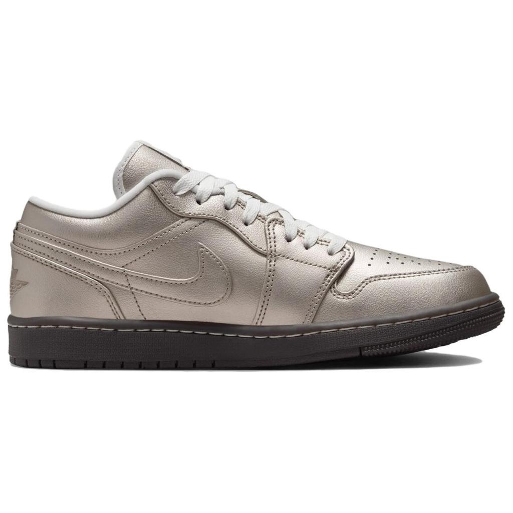 Air Jordan 1 Low SE Metallic Zinc Damen Sneaker Silber Summit-White Velvet-Brown HQ3529-099