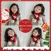 Korean Style Cute Red Knit Scarf for Children - Cozy Autumn/Winter Neck Warmer for Festive Season