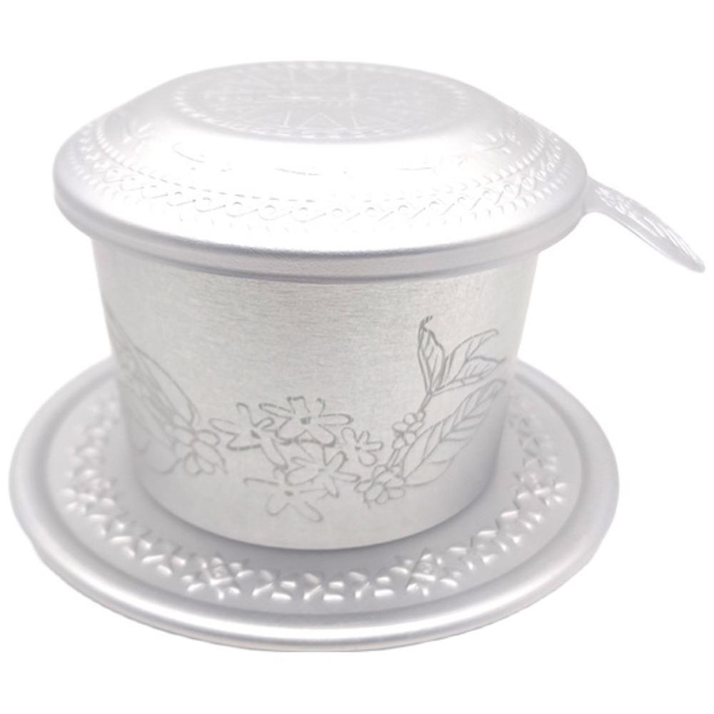 Vintage Vietnamese Coffee Filter Relief Pattern Coffee Making Pot Vietnamese Coffee Pot Gift