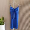 Plus Size Pajamas Women's Summer Sexy Thin Bows Suspender Skirt Pure Desire Fancy Nightdress Home Wear