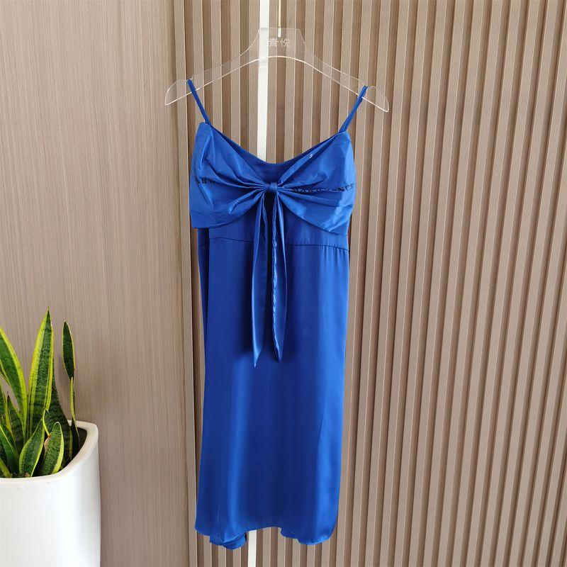 Plus Size Pajamas Women's Summer Sexy Thin Bows Suspender Skirt Pure Desire Fancy Nightdress Home Wear