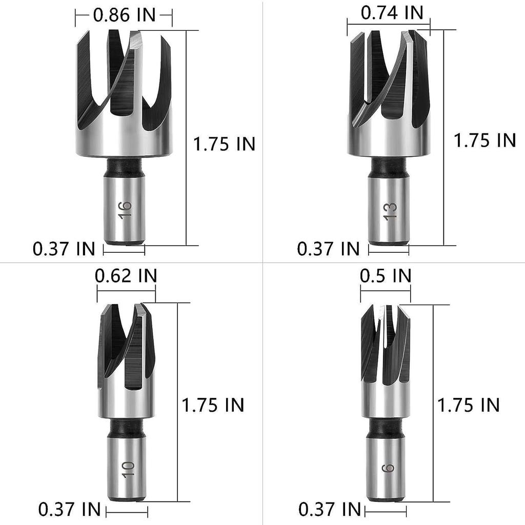 26-Piece Baota Drill Set: Five-Flute Chamfering, Hole Opening & Center Punch with Wood Plug & Three-Point Drill - Free Shipping