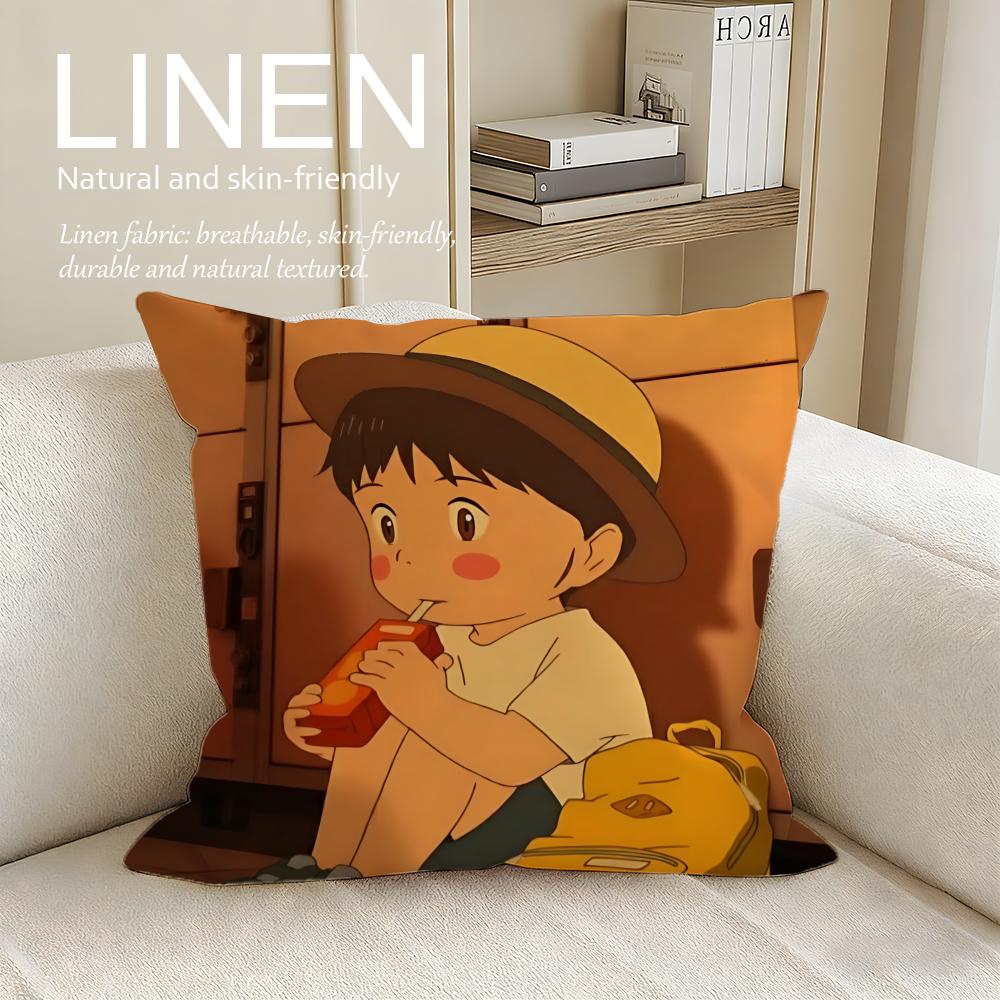 Animation Mirai Cushion Cover Pillowcase Set Pcs x x Breathable Washable Sofa Cushion Cover