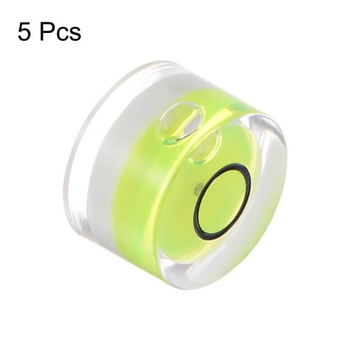 uxcell Round Bubble Level, 12x7.5mm, Mini Circular Bullseye Spirit Level for Leveling Camera Tripods, Telescopes, Workshops, Turntables, and Photo Fra