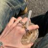 Morbius Mbius Roman Numerals Adjustable Ring With Vintage Style For Men And Women