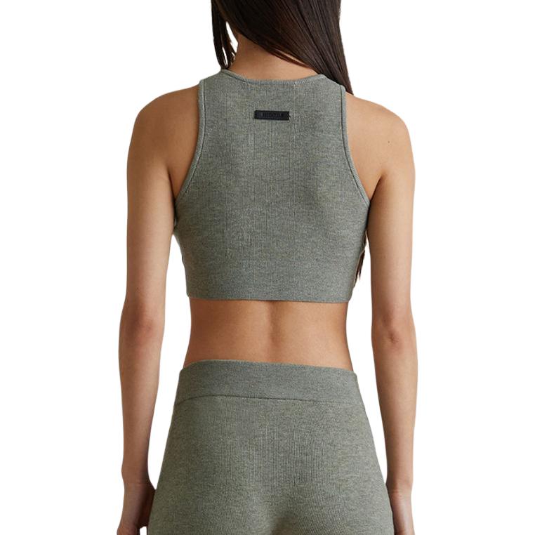 Fear Of God Essentials FW25 Solid Color Round Neck Slim Fit Short Vest Women tops 192SP257695FW