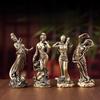 Four Beautiful Women Figure Home Decor Xishi, Diaochan, Wang Zhaojun, Yang Yuhuan, Retro Decoration Desktop Crafts Ornaments