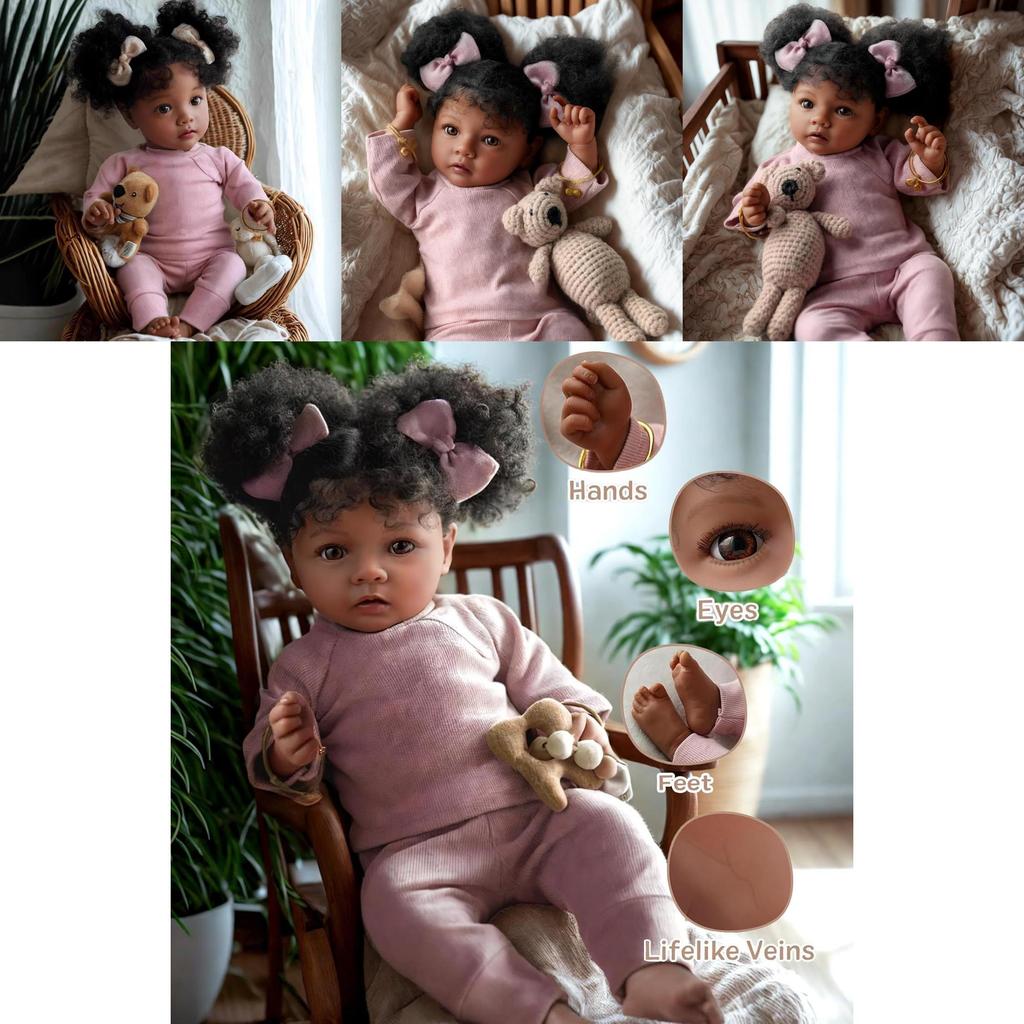 Silicone Doll With Fabric Body For Collectors And Reborn Enthusiasts