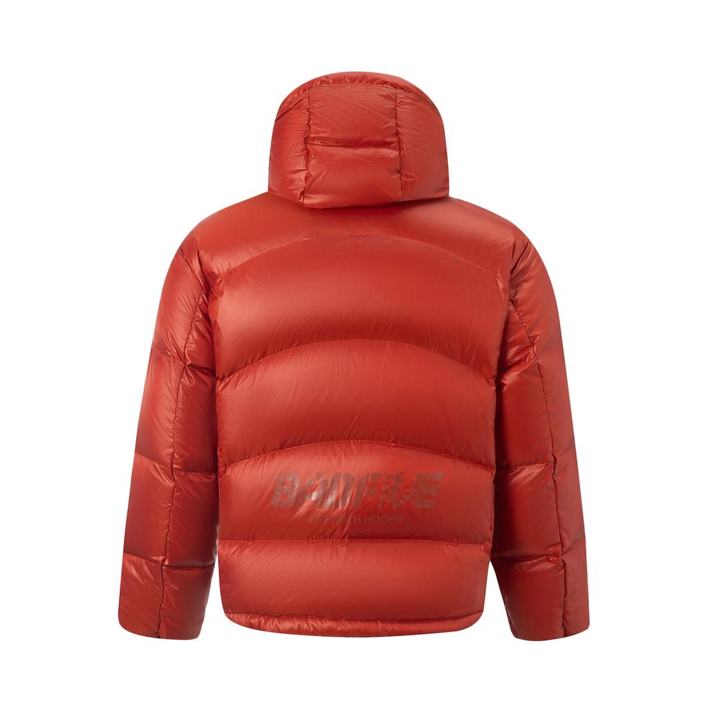 Li-Ning Anti-Five Series Hooded Zipper Letter Print Down Jacket Men Outerwear AYMV501-4