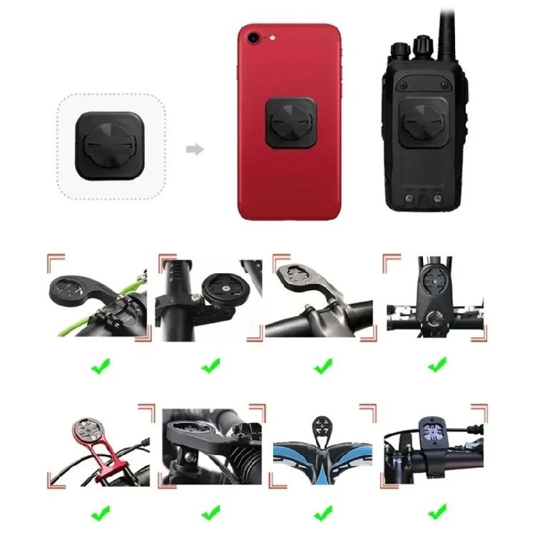 City Travel Bike Computer Mount Holder with Action Camera Support, Fixed View Access for Daily Commute Use Miles