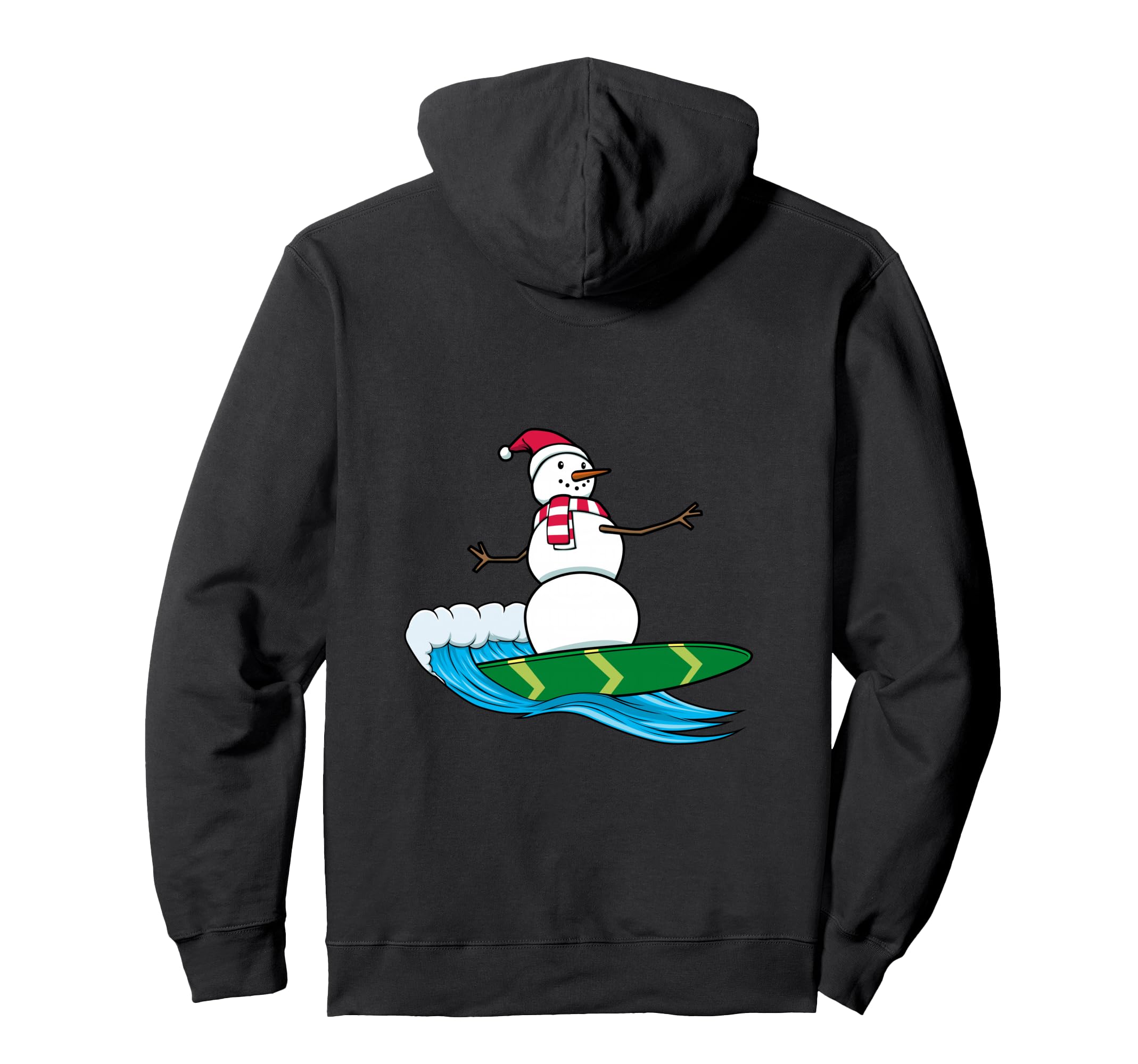 

Surfing Hobby Surfer Cute Snowman Hoodie чёрный