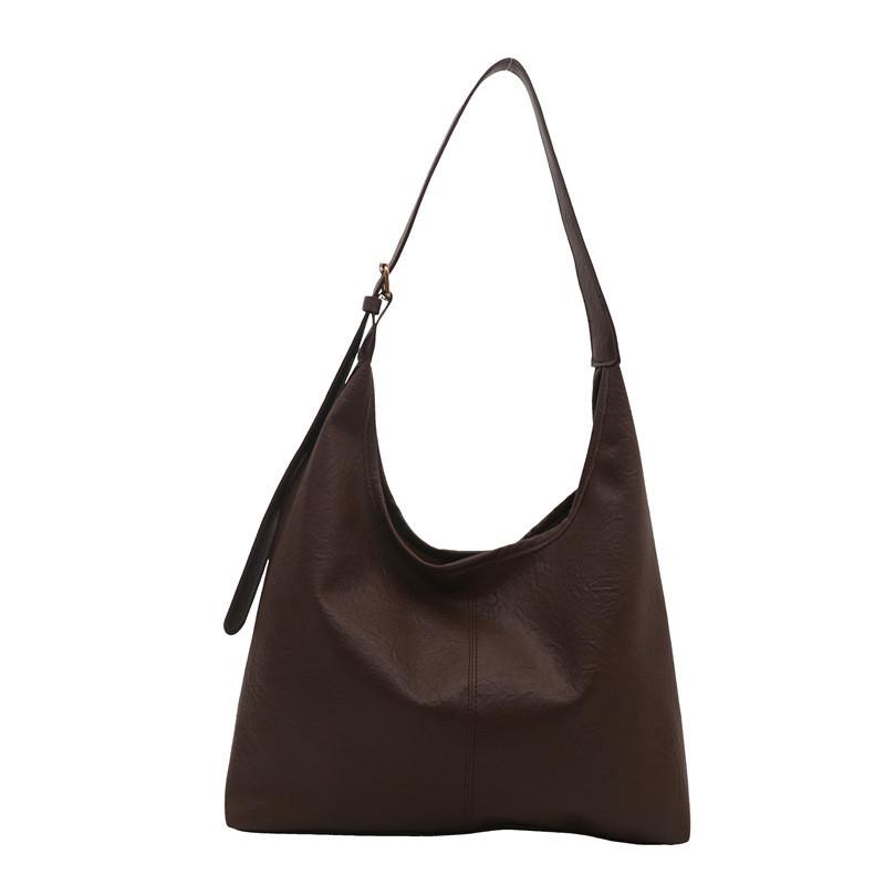 

Fashionable Large Pu Tote Bag For Women With Unique Vintage Crossbody Style And Soft Feel кавовий