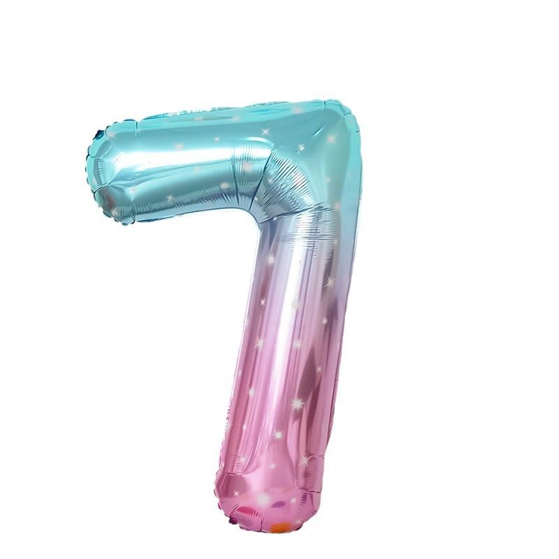 40 Zoll Traum Sternenhimmel Geburtstag Digitaler Aluminiumfolienballon Kinder Baby Geburtstagsfeier Szenendekoration