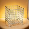 Simple Iron Decorative Container for Shelves Desks and Countertops Easy to Clean Finishes Office Supply Organizers