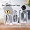 Transparent Glass Spray Perfume Decanter Bottle - Small Cylindrical Design