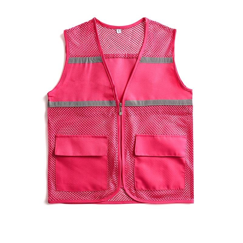 Custom Logo Breathable Mesh Reflective Vest for Public Service & Volunteer Activities