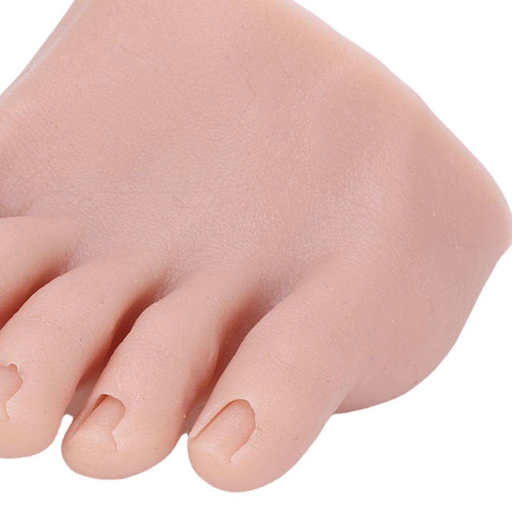 Linker/Rechter Nagelkunst-Trainingsfuß Weiches Silikon-Füßchen-Modell Für Nagelkunst-Training