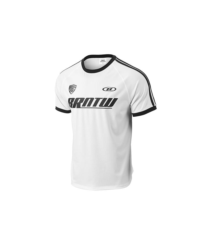 BORN TO WIN Brntw Track Line T-Shirts [White]