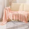 Chenille Knitted Bean Throw Blanket Summer Thin Sofa Cover Blanket Air Conditioning Bed Tail Blanket Woven Blanket For Office Nap Use