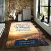 Christian Bible Verse Carpet Set Psalm 46:1 Carpet Set (1 Duvet Cover, 2 Pillowcases, Duvet Not Included)