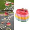 Bicycles Basket with Fasten Strap, Plastic Bicycles Front Basket for Kids Adjustable Bike Handlebar Storage Bike Basket