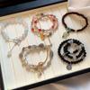 2025 Trendy Pearl Zircon Flower Bow Bracelet: Women's Chic, High-End, Versatile Design
