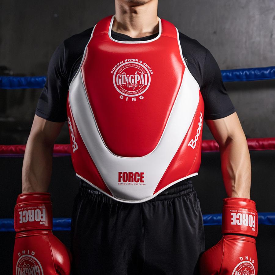 Boxing Chest Protection Professional Sanda Protective Gear Muay Thai Protective Armor Combat Taekwondo Training Body Equipment